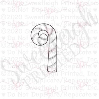 Swirly Candy Cane 2021 Cookie Cutter