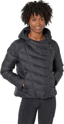 Petite Boundless Down Puffer Jacket II (Dark Black) Women's Coat