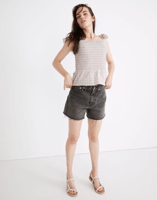 Relaxed Mid-Length Denim Shorts in Bradbrook Wash