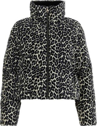 Cheetah-Print Down Jacket