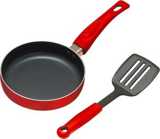 Sedona Nonstick Aluminum 5.5 Mini Fry Pan with Nylon Turner Set