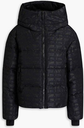 Barsy quilted printed hooded down ski jacket