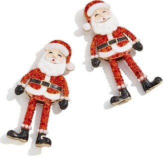 Pavé Santa Claus Drop Earrings