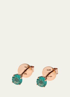 Alice Van Cal 18k Rose Gold Gemstone Stud Earrings