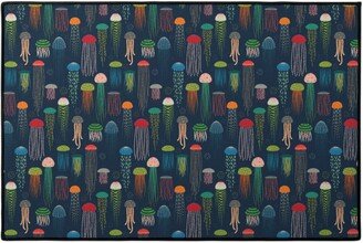 Door Mats: Just Jellies - Jellyfish Door Mat, Blue