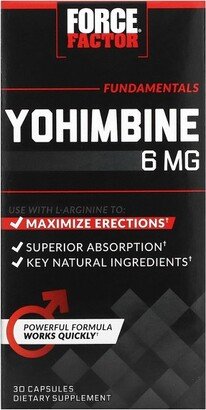 Force Factor Yohimbine, 6 mg, 30 Capsules