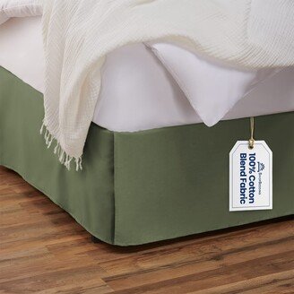 Blissford Tailored Bedskirt With Split Corner, Cotton Blend Bed Skirt with Platform