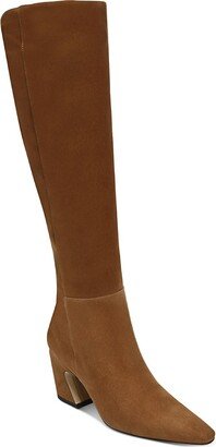 Sulema Womens Suede Pointed Toe Knee-High Boots