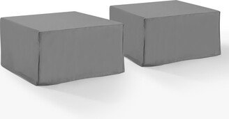 Crosley Furniture 2Pc Square Table And Ottoman Furniture Cover Set