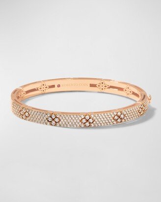 Love in Verona 18k Rose Gold Diamond Pave Bangle