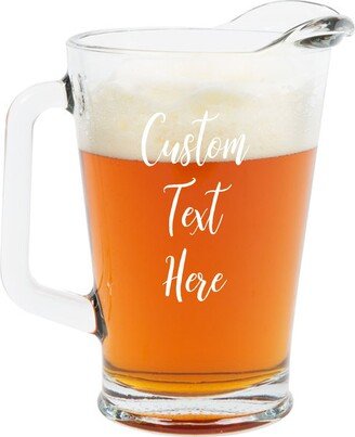 Personalized & Engraved Glass Pitcher Customized With Your Text