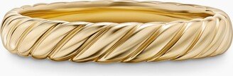 Cable Band Ring in 18K Yellow Gold Men's Size 8