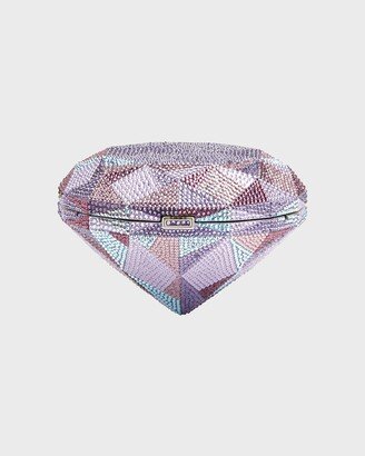 Diamond Geometric Crystal Minaudiere