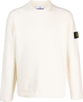 Compass-motif crew-neck jumper-AA