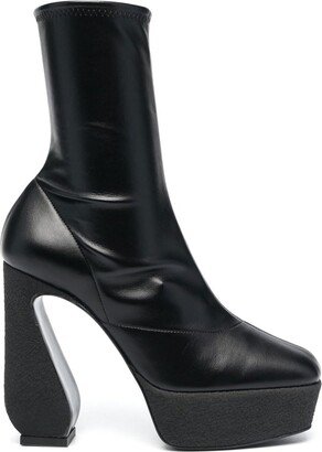 125mm Platform Ankle Boots-AC