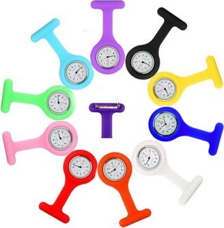 GaoMon 10 Pcs Silicone Nurses Watch