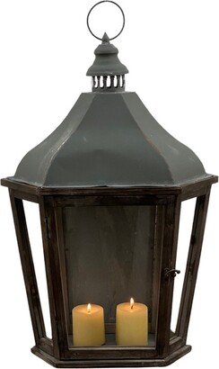 French Country Style Wall Lantern With Natural Weathered Finish