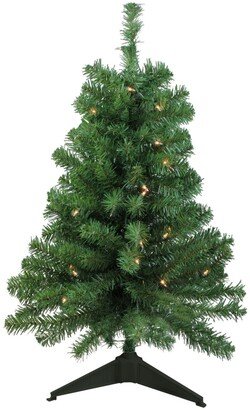 Northlight 3' Pre-Lit Traditional Noble Fir Artificial Christmas Tree - Clear Lights