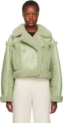 Green Kristy Faux-Shearling Jacket