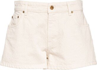 Low-Rise Denim Shorts-AA