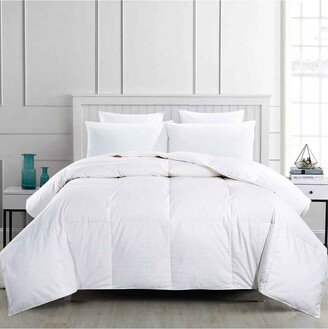 Quilted White Goose Fiber Comforter Baffle Box Design