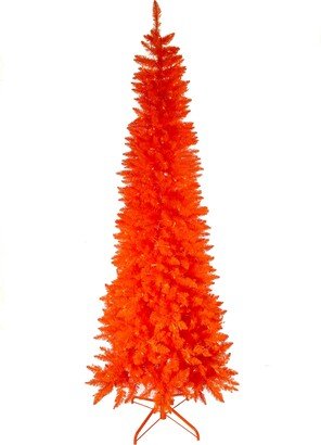 7' Pre Lit Orange Slim Tree