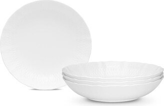 Cher Blanc Pasta/Soup Bowl Set/4