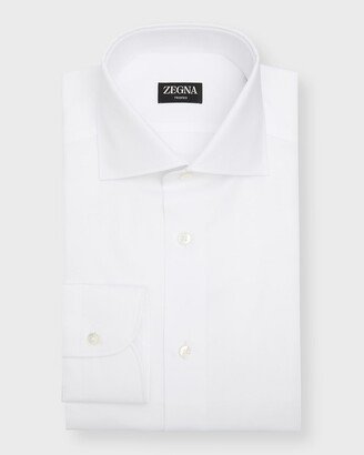 Men's Micro-Textured Cotton Dress Shirt