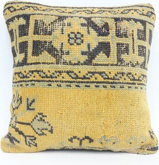 Kilim Pillow Cases, Throw Covers, Body Pillow, Yellow Cushion Case, Rug Trendy Vintage Cushion, 6830