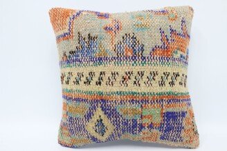 Throw Pillow Cover, Covers, Turkish Kilim Pillow, Orange Rug Cushion Case, Cute 3424