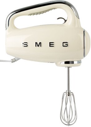 Beige Retro-Style Hand Mixer