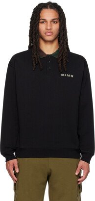 Dime Black Rugby Polo