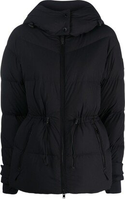 Matt hooded down jacket