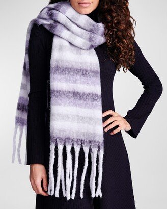 Pia Rossini Libbie Striped Fringed Scarf