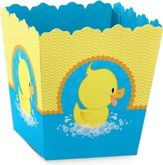 Big Dot of Happiness Ducky Duck - Party Mini Favor Boxes - Baby Shower or Birthday Party Treat Candy Boxes - Set of 12