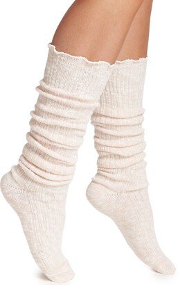 Marled Slouch Knee Socks