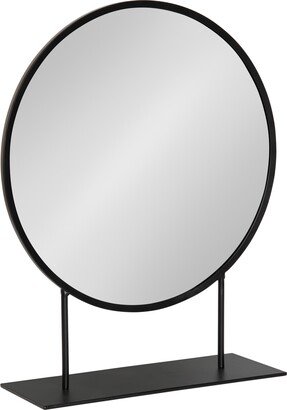 Rouen Round Metal Table Mirror - 18x22