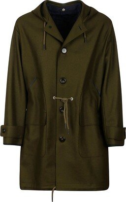 PT Torino Single-Breasted Hooded Coat