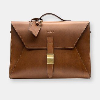 THE DUST COMPANY Mod 206 Briefcase in Cuoio Brown