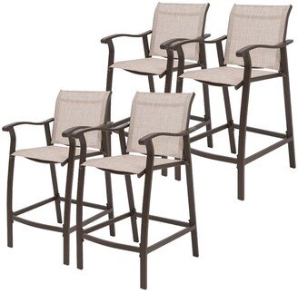 Crestlive Products Outdoor Counter Height Bar Stools Classic Patio Bar Chairs