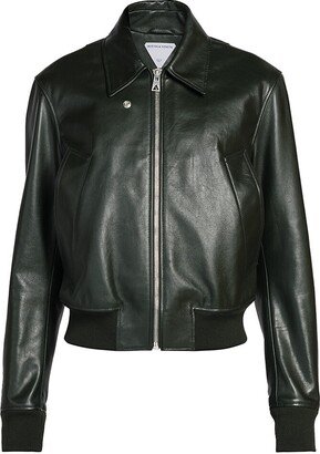 Leather Blouson Jacket