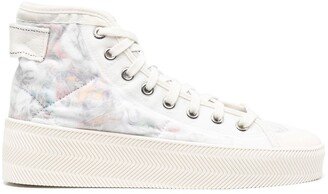 Graphic-Print Hi-Top Sneakers