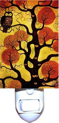 Owl Tree Of Life Klimt Inspired Decorative Night Light