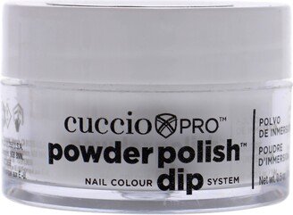 Pro Powder Polish Nail Colour Dip System - White by Cuccio Colour for Women - 0.5 oz Nail Powder