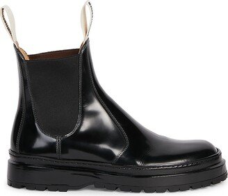 Les Pavane Leather Chelsea Boots