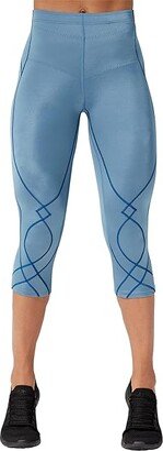 Stabilyx Joint Support 3/4 Compression Tights (Sky Blue) Women's Workout