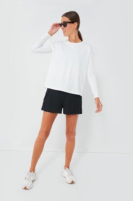 Tnuck Sport Black Scallop Marisa Tennis Short