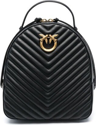 Love One quilted leather backpack