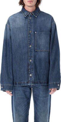 Button-Up Denim Jacket-AR