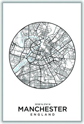 Stanley Print House Map Of Manchester